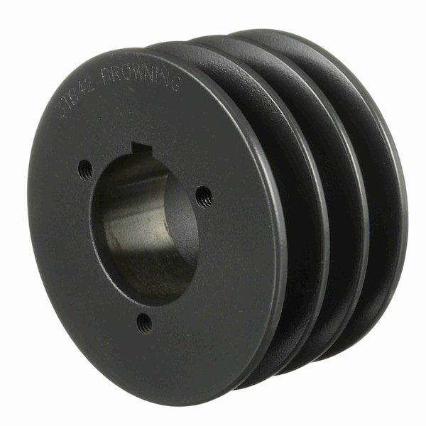 3 Groove Cast Iron Bushed Bore Multiple Sheave, 3TB42
